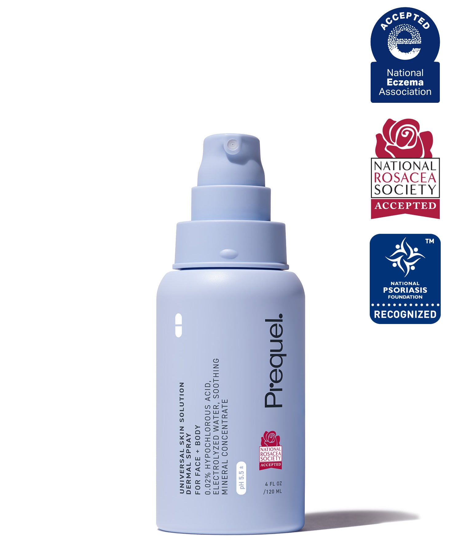 hypochlorous acid spray – Accepted by the National Eczema Association, National Psoriasis Foundation, and National Rosacea Society