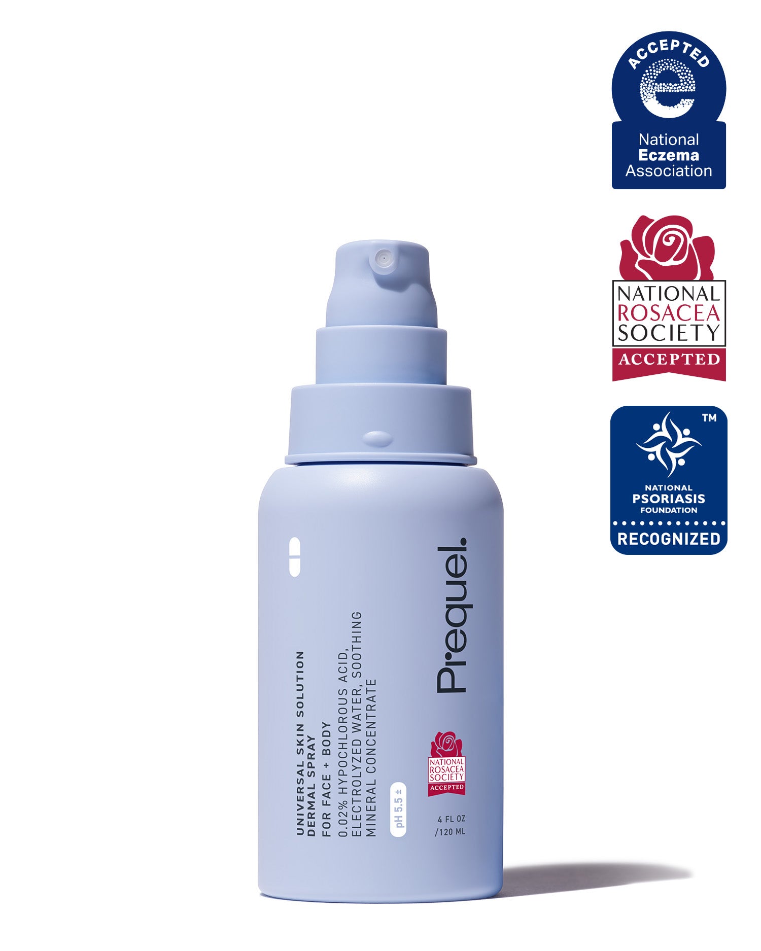 hypochlorous acid spray – Accepted by the National Eczema Association, National Psoriasis Foundation, and National Rosacea Society