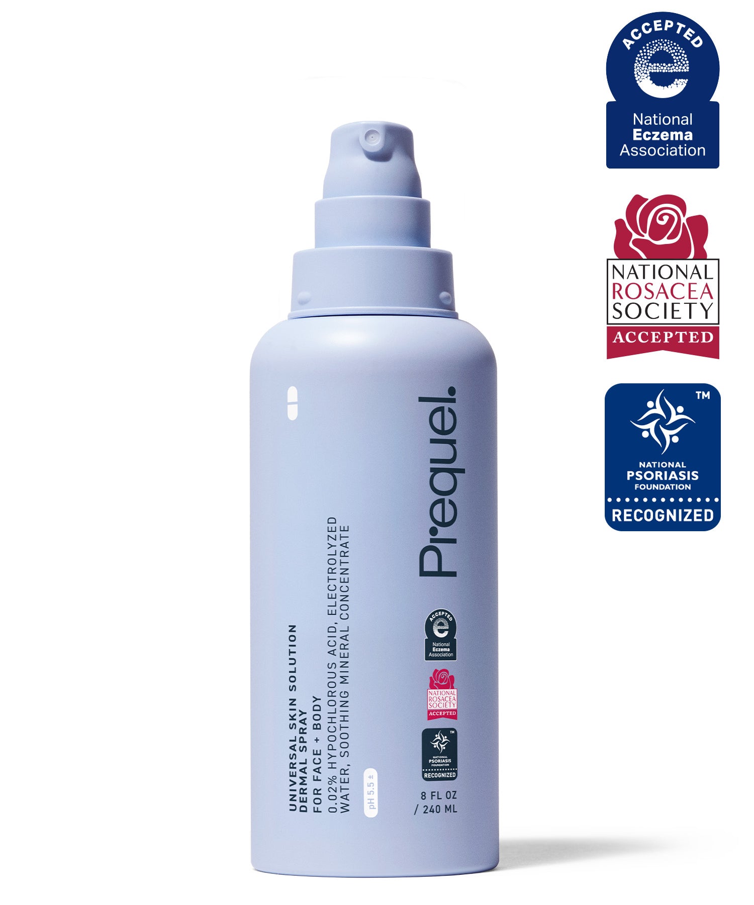 hypochlorous acid spray – Accepted by the National Eczema Association, National Psoriasis Foundation, and National Rosacea Society