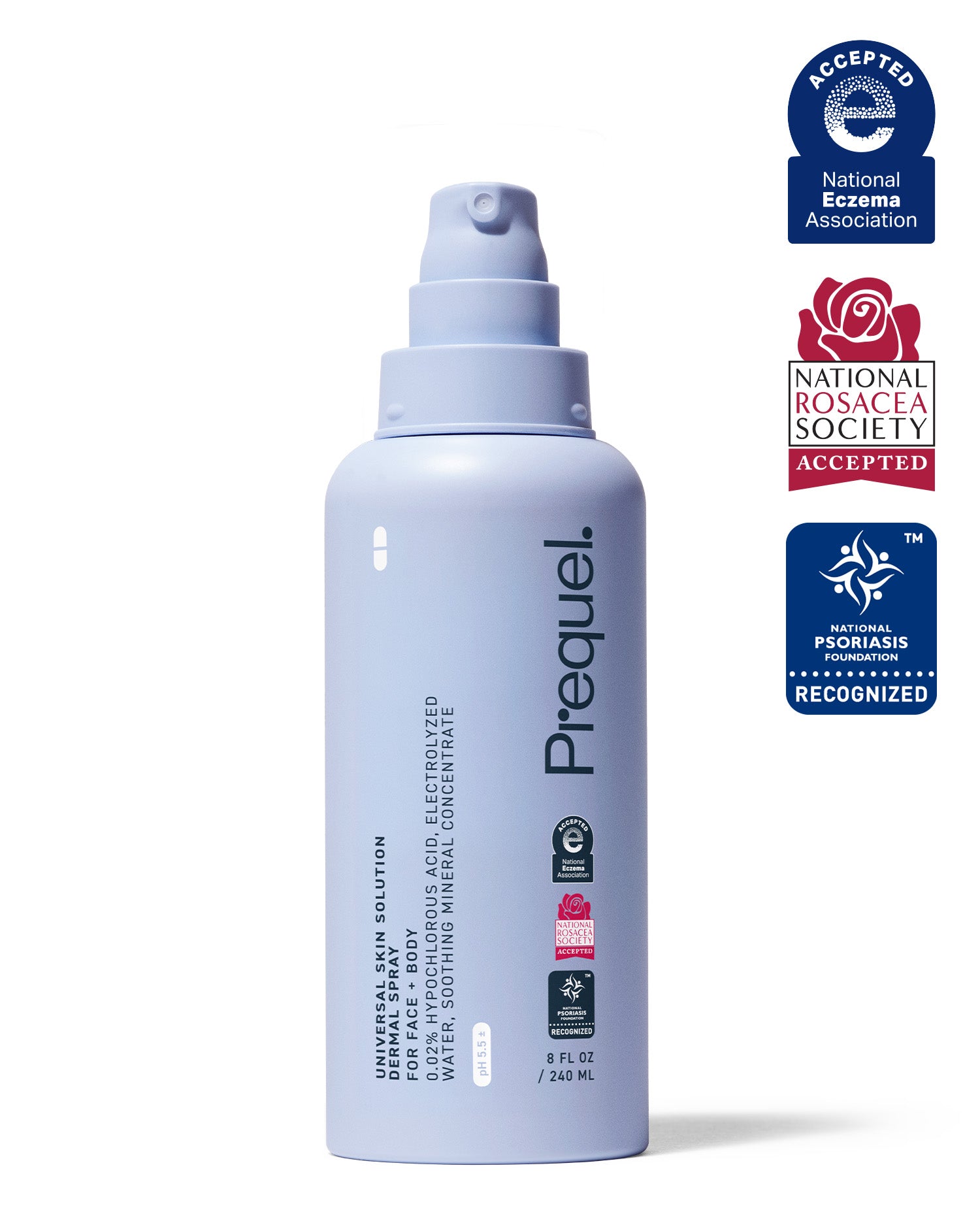 hypochlorous acid spray – Accepted by the National Eczema Association, National Psoriasis Foundation, and National Rosacea Society