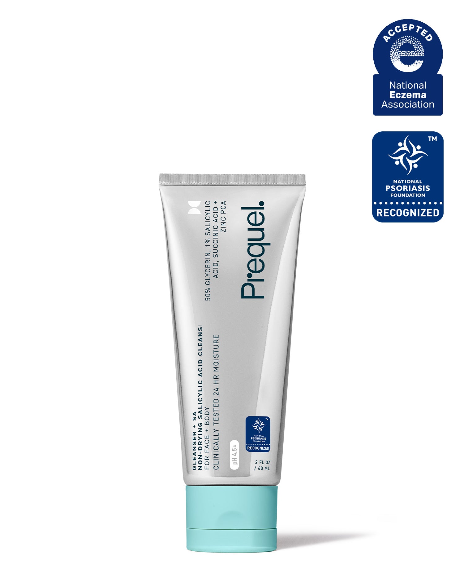 travel size glycerin and salicylic acid cleanser – Accepted by the National Eczema Association and National Psoriasis Foundation