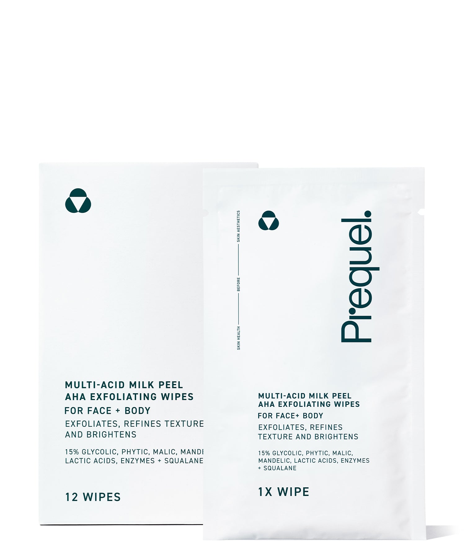multi acid milk peel aha exfoliating  wipes