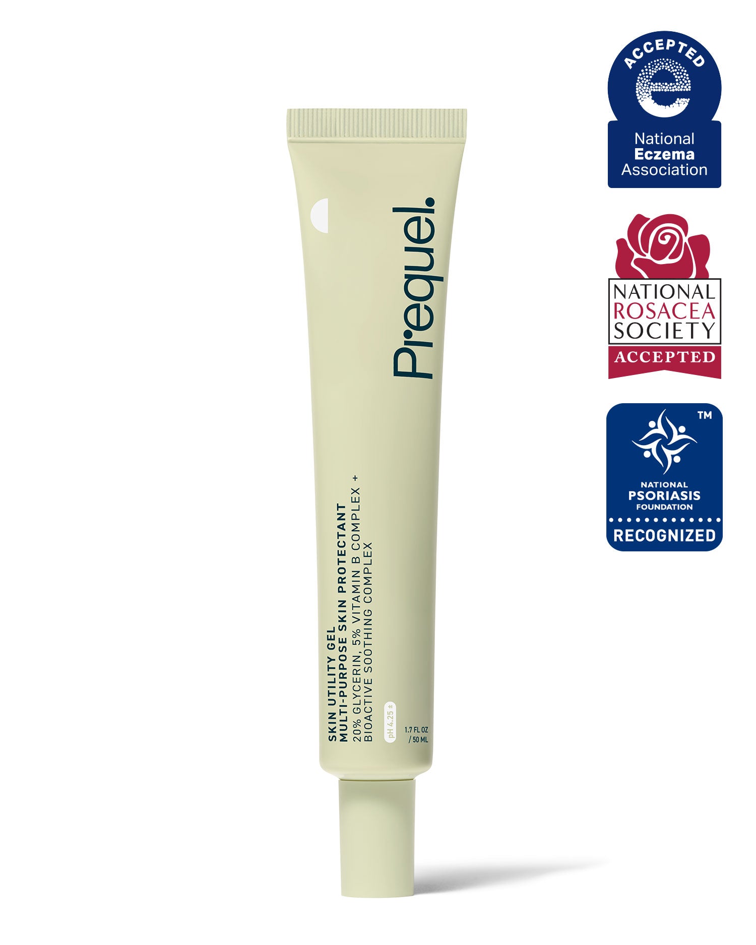 skin utility gel – Accepted by the National Eczema Association, National Psoriasis Foundation, and National Rosacea Society