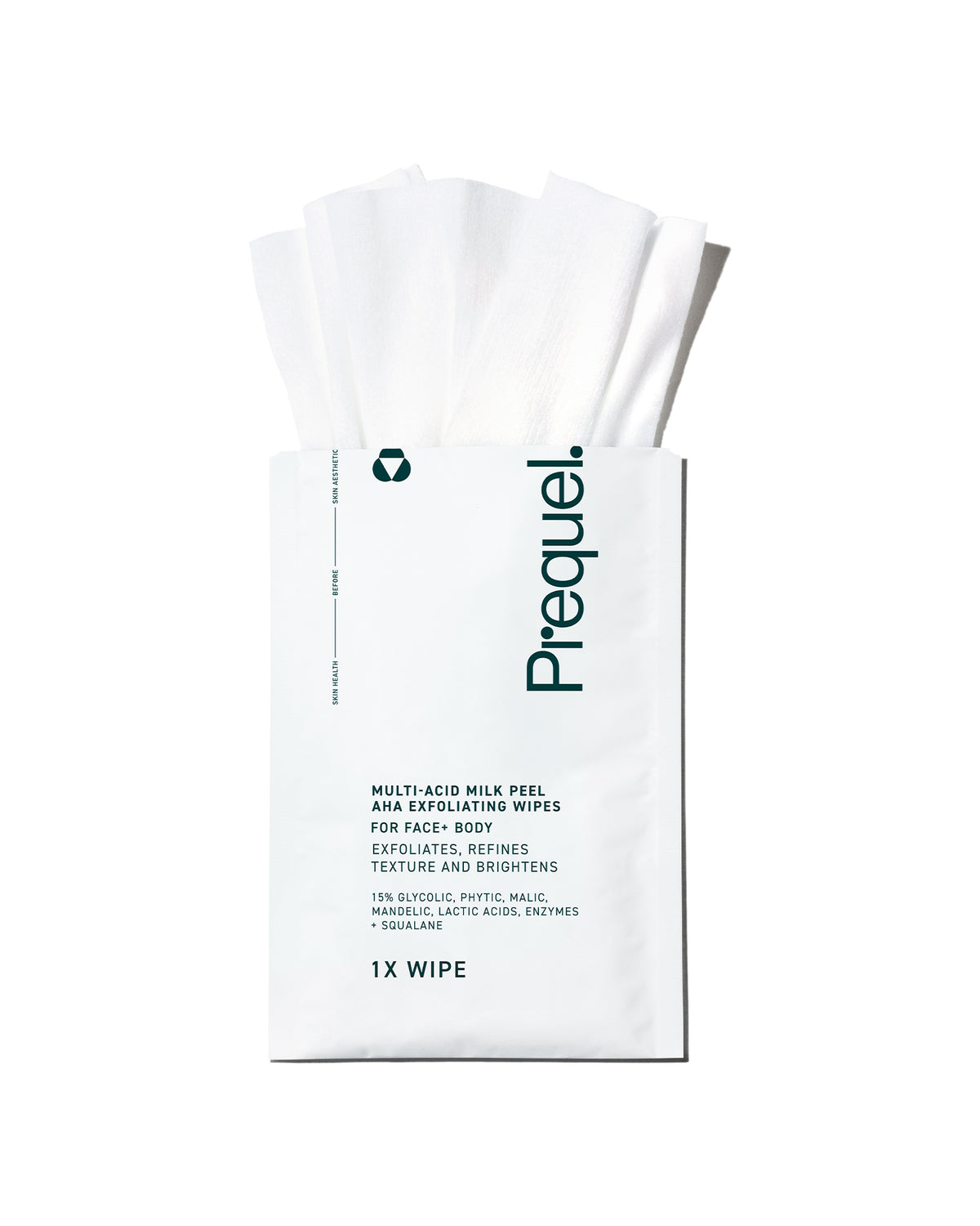 multi acid milk peel aha exfoliating  wipes