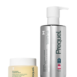 cleansing balm and cleanser for double cleansing