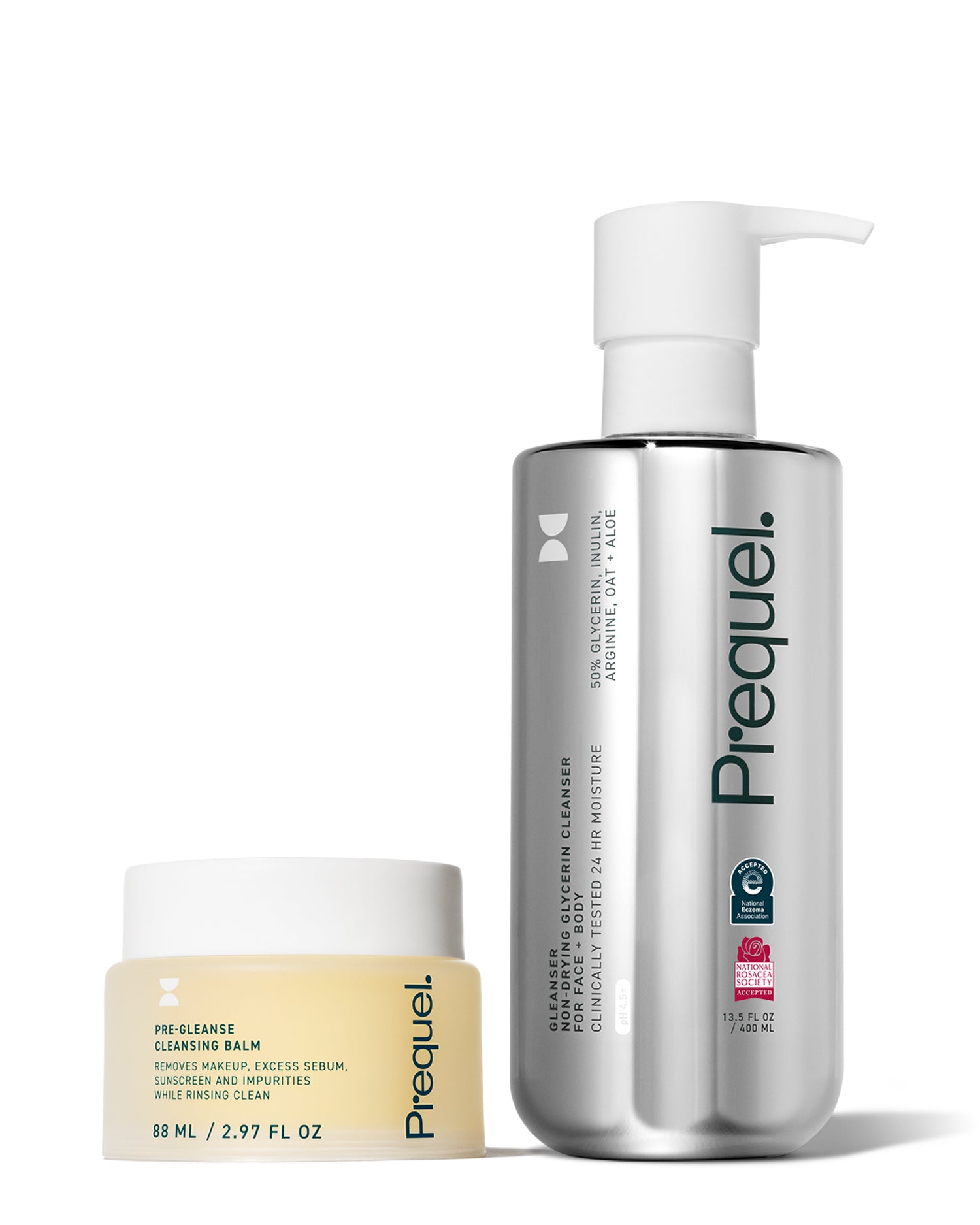 cleansing balm and cleanser for double cleansing