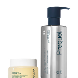 cleansing balm and cleanser for double cleansing