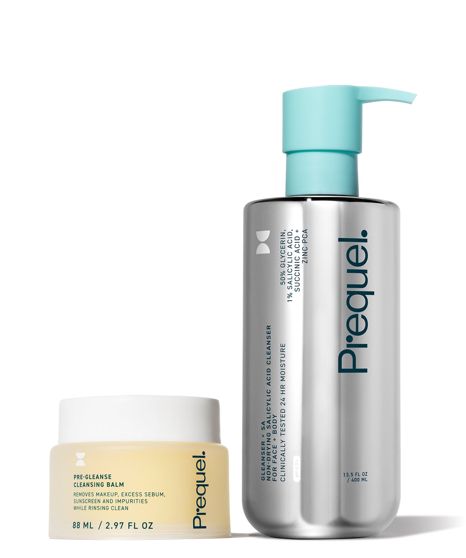 cleansing balm and cleanser for double cleansing